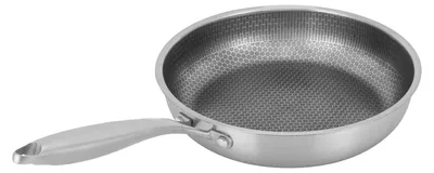 Image de Poêle à frire, acier inoxydable 410, compatible induction, 28 cm