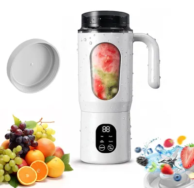 Tragbarer Mixer 580 ml, 12 Edelstahlklingen, 1300 mAh, USB-C