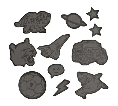 Produktbild von Step by Step Reflektierendes Sticker-Set Black