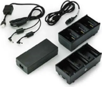Image de Chargeur de batterie Zebra Dual 3-Slot connecté par un câble en Y