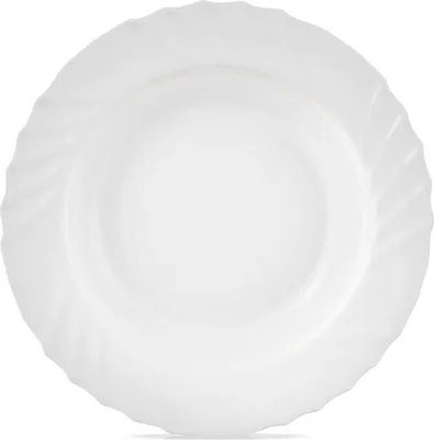Image de Grande assiette creuse pour soupes Blanc Luna 350 ml