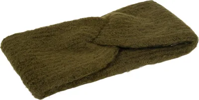 Produktbild von styleBREAKER Damen Strick Stirnband mit Twist Knoten und Rippenmuster einfarbig, warmes Winter Haarband, Headband 04026072