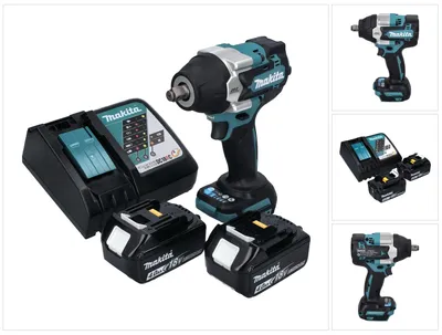 Immagine prodotto di Avvitatore a impulsi a batteria Makita DTW 700 RM 18 V 700 Nm 1/2" XPT Brushless + 2x batteria ricaricabile 4.0 Ah + caricabatterie
