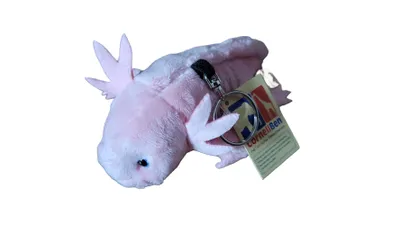 Immagine prodotto di Axolotl ciondolo portachiavi da tasca anfibio tritone rosa 15 cm