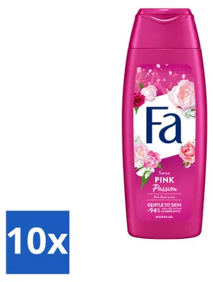Produktbild von 10 x Fa Pink Passion Douchegel - Rosa Rose - 250 ml - Vorteilspackung - 10 Stücke
