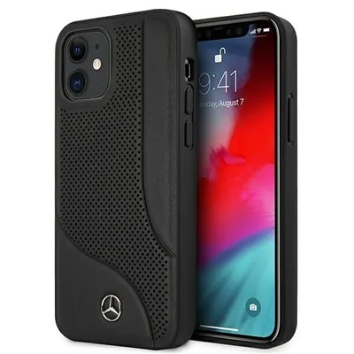 A black phone case is shown next to an iPhone.