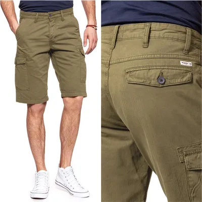 Produktbild von WRANGLER Herren, Shorts CARGO SHORTS, Regular fit, W29, Grün, kurze, hosen,