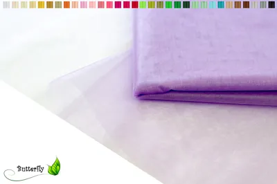 Produktbild von 2m Organza Stoff 150cm, Farbauswahl:flieder dunkel 462D