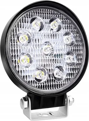 Zdjęcie produktu dla Lampa Robocza 9 Led Homologacja Halogen 12V 24V 6000K 2160L