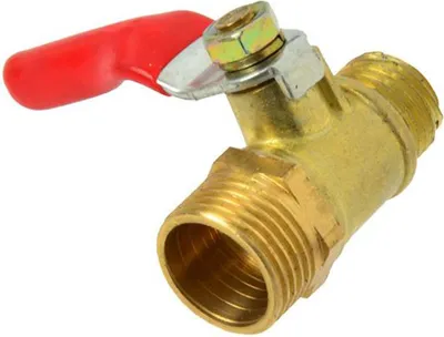 Immagine prodotto di Valvola a sfera 1/4''in ottone, rubinetto di arresto I per l'aria compressa ,officina,Geko