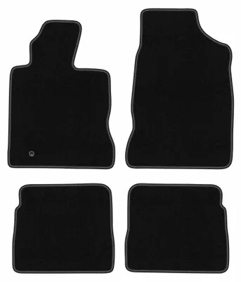 Image de Tapis de sol en moquette pour Chrysler PT Cruiser 2000-2010 (cabriolet/à hayon) – jeu 4 pièces, noirs, sur mesure – Wielganizator BASIC