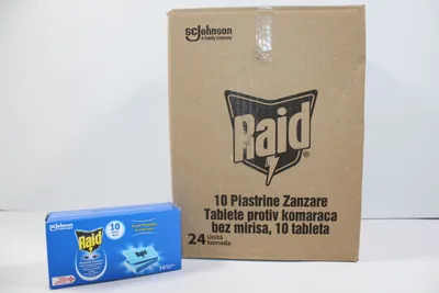 Produktbild von Raid Anti-Mücken-Teller, geruchlos, Ersatzformat, 24 Packungen à 10 Stück (240)