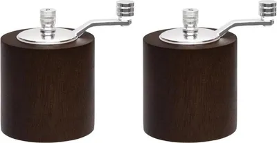 Obrázok produktu pre Sada mlynčekov na soľ a korenie Olympia, tmavé drevo, 8 cm