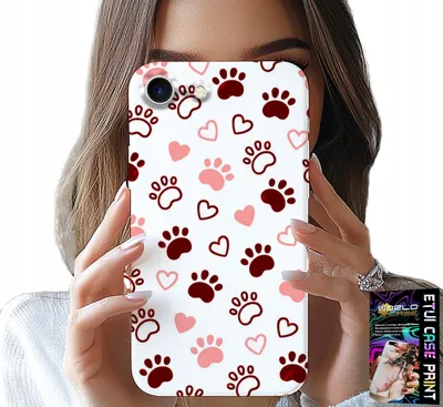 Obrázok produktu pre Puzdro na iPhone 16E – psie labky na bielom pozadí, pes, mačka, medveď