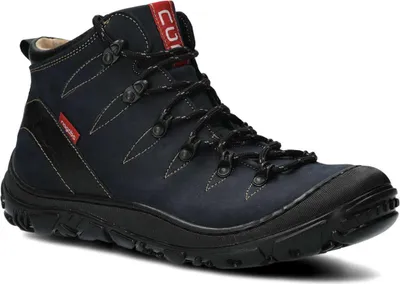 Produktbild von nagaba Boots Damen Wanderschuhe mit Innensohle aus Leder, Navyblau, 41