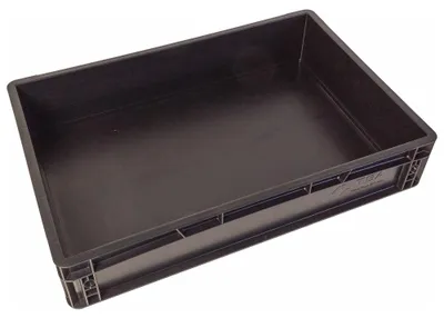 Obrázek produktu pro Skladovací kontejner WETEC s držadlem pod sudem, ESD, 600 x 400 x 120 mm (skladovací box)
