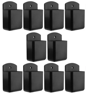 Produktbild von Elzusha - Fernbedienungshalter - 10 Stück - Wandhalterung - Selbstklebend - Platzsparend - Verstellbar - Schwarz, 6,3 x 3,5 x 10 cm - Aufbewahrungsbox