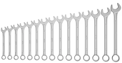 Produktbild von Hochwertiger Ringmaulschlüssel Satz - Gabelringschlüssel Set– 15-tlg. – FAMEX 10345-15