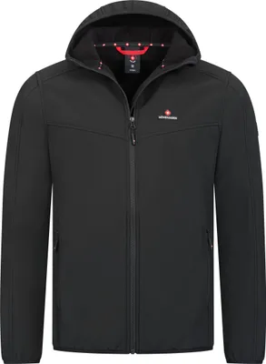 Produktbild von Höhenhorn Alpberg Herren leichte Softshell Jacke Outdoor Schwarz Gr. L