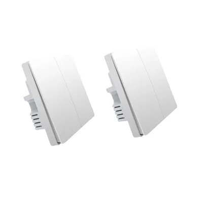 Obrázek produktu pro Aqara Chytrý nástěnný vypínač, ovládání 3 tlačítky, připojení ZigBee, 2XNO neutrální 2Key