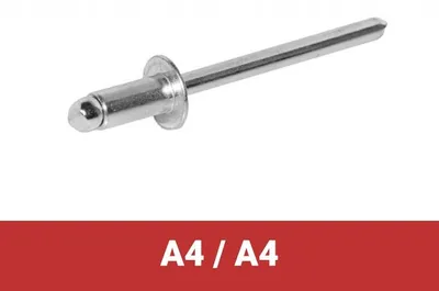 Obrázok produktu pre Slepé nitovacie nity 4,8x16 mm kyselinovzdorné A4/A4 250 ks