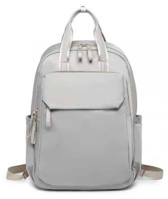 Image de Sac à dos pour femme léger et minimaliste en tissu gris de la marque Prestigio
