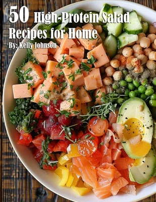 Produktbild von 50 High-Protein Salad Recipes for Home