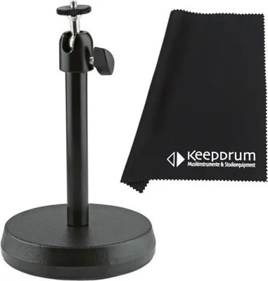 Image de K&M 19781 Pied de table pour appareil photo avec chiffon en microfibre