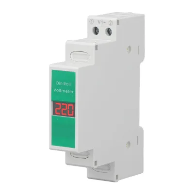 Image de Voltmètre Din Rail,Voltmètre AC Din Rail,Voltmètre numérique LCD,Voltmètre numérique LCD,Voltmètre Din Rail,Voltmètre Din Rail 1 phase