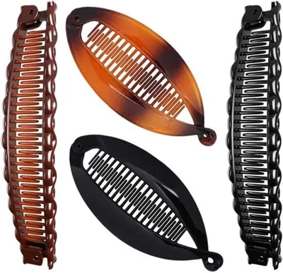 Immagine prodotto di Mollette per capelli da donna, per capelli fini, set da 4, con pettine