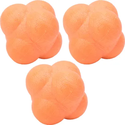 Productafbeelding van 3 stuks, onregelmatige vorm, reactiebal, training van hand-oogcoördinatie, agilitytrainer, maat L (oranje)