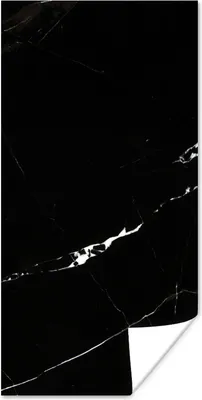 Produktbild von MuchoWow® Poster Marmor - Schwarz - Natursteine 20x40 cm - Plakat - Foto