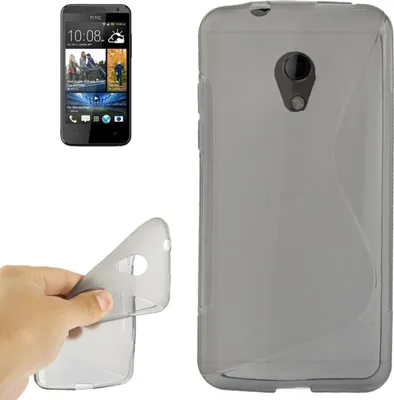 Produktbild von Handyhülle TPU-Schutzhülle für Handy HTC Desire 700 grau