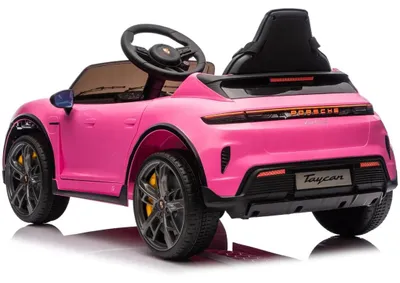 Produktbild von Porsche Taycan Turbo S Kinder Elektroauto 12V (1–5 Jahre) – Offiziell Lizenziert, mit Fernbedienung, LED & Soft-Start – Kinder Elektrofahrzeug – Rosa