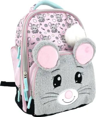 Image de Sac à dos scolaire pour enfants Souris fille Tornister bambino