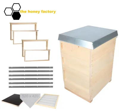 Produktbild von Bienenbeute DNM 12 Liebig MEGASET "DIE LEICHTE" - Rähmchen Absperrgitter
