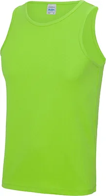 Produktbild von Just Cool JC007 | Cool Vest Tank Top Sport T-Shirt - WRAP zert. Herstellung - Farbe: Electric Green - Größe: XXL