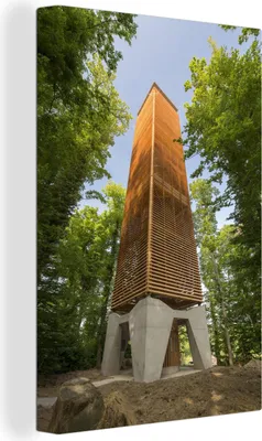Produktbild von OneMillionCanvasses® - Leinwandbilder - 90x140 cm, Napoleonturm, Wandbilder Kunstdruck Wanddekoration - Foto auf Leinwand - Gemälde auf Holzrahmen  - Wandschmucke - Schlafzimmer