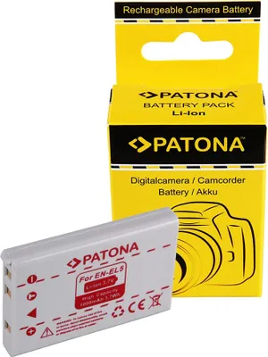Produktbild von PATONA 1037, Nikon, 1000 mAh, 3,7 V, Lithium-Ion (Li-Ion)