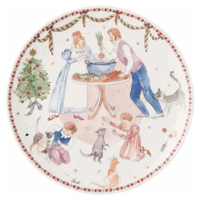 Produktbild von Hutschenreuther Weihnachtsschmaus Teller flach 22 cm 02476-727522-10862 4011699900096