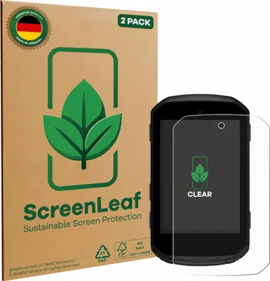 Produktbild von 2x ScreenLeaf Schutzfolie für Garmin Edge 850 / 550 Displayschutz Display Schutz Folie Klar Transparent