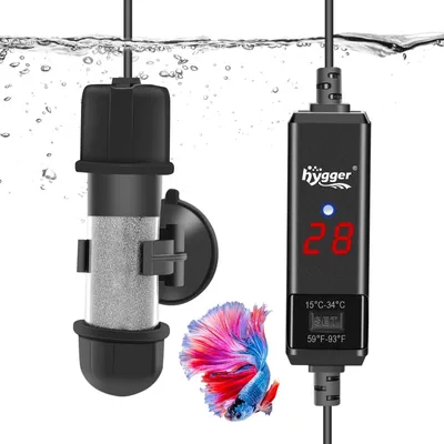 Zdjęcie produktu dla Grzałka akwariowa - Zanurzalna - 10 W - Cyfrowy regulator temperatury - 15 do 34 °C