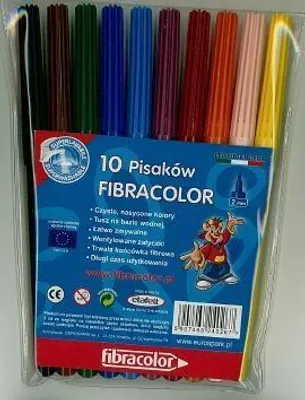 Zdjęcie produktu dla Nd39_249812 Pisaki 10Kol Zmywalne Fcol Colorito E