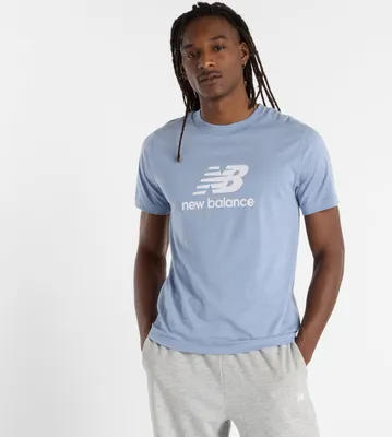 Image de T-shirt New Balance Sport Essentials, logo, bleu, taille XL