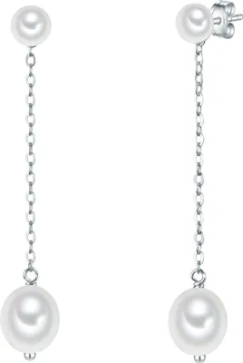 Produktbild von Valero Pearls Perlen-Ohrstecker Sterling Silber Süßwasser-Zuchtperle 50100201