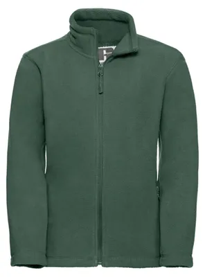 Produktbild von Russell - Fleecejacke für Kinder, Durchgehender Reißverschluss, Für Außen LT5000 (140) (Flaschengrün)