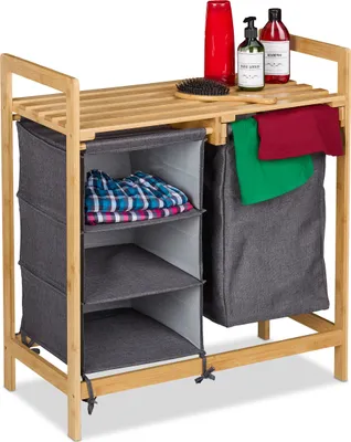 Produktbild von relaxdays Wäschekorbregal mit 3 Fächern