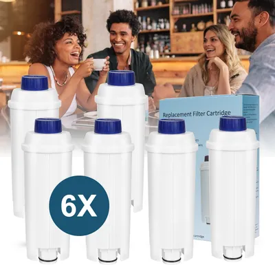 Produktbild von Jopassy Wasserfilter für DeLonghi Kaffeemaschinen,6er Set, Aktivkohlekartusche Wasserfilter kompatibel mit ECAM, ESAM, ETAMKaffeemaschinen.
