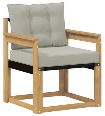 Produktbild von vidaXL Outdoor-Sofa Massives Akazienholz und Textilene Weiß