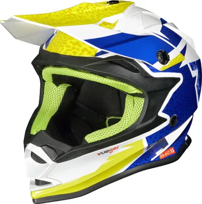 Produktbild von RK-652 Kinder Crosshelm Endurohelm Motorradhelm Roller Quad Helm Kinderhelm Rock Blue XXXS (49-50)